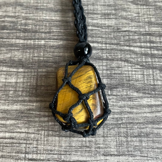 Tigers Eye Rope (lighter) Necklace