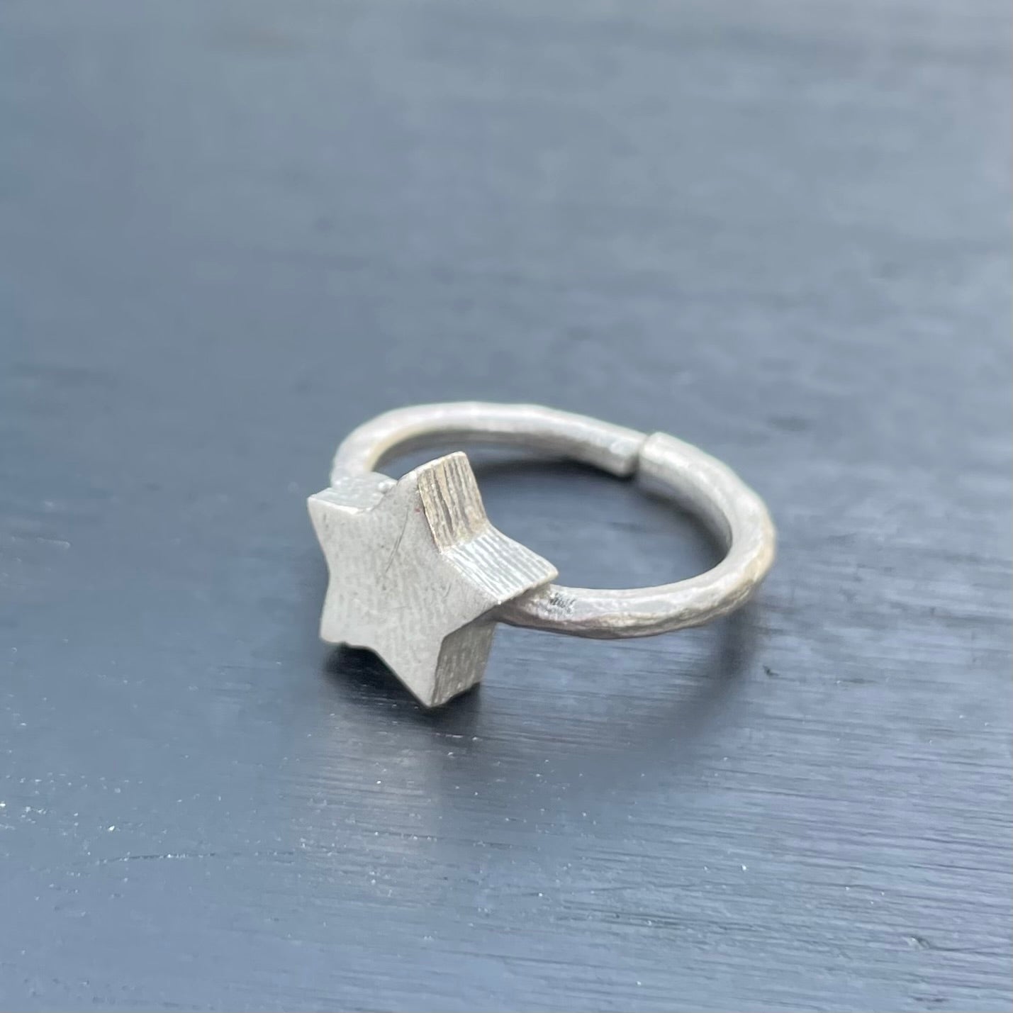 The Star, Star Ring (antique silver)