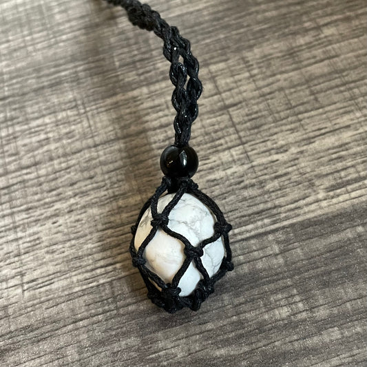 Howlite Rope Necklace