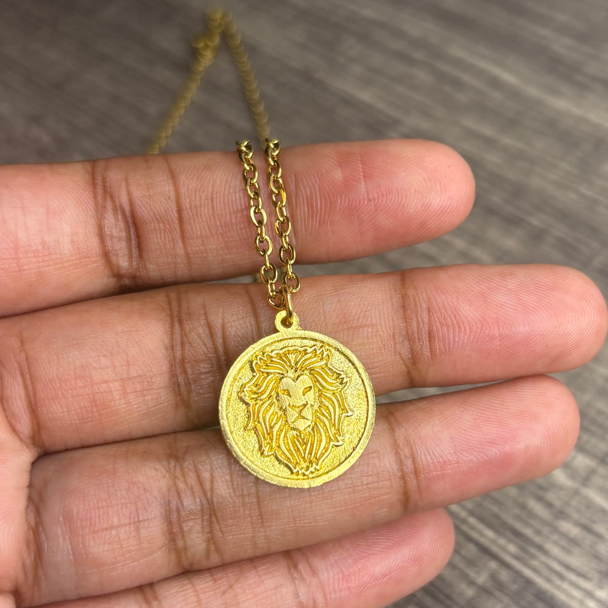 Lion raw brass