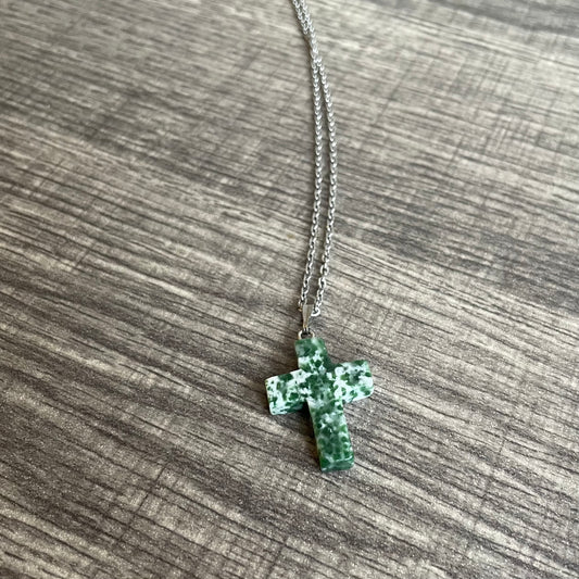 Green Jasper cross