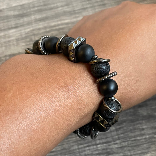 Onyx/LavaStone 10mm rings