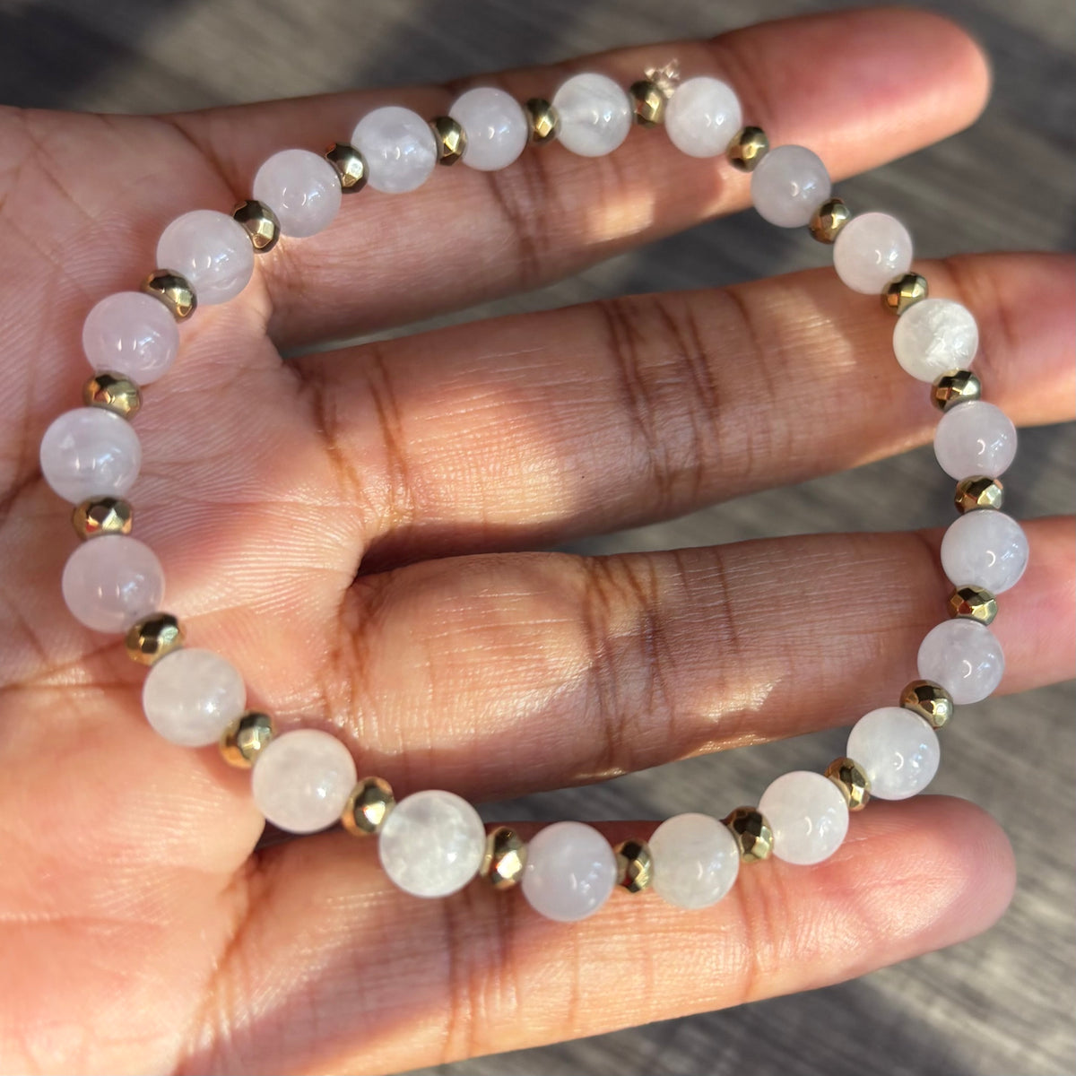 Moonstone + Rose Quartz 6mm