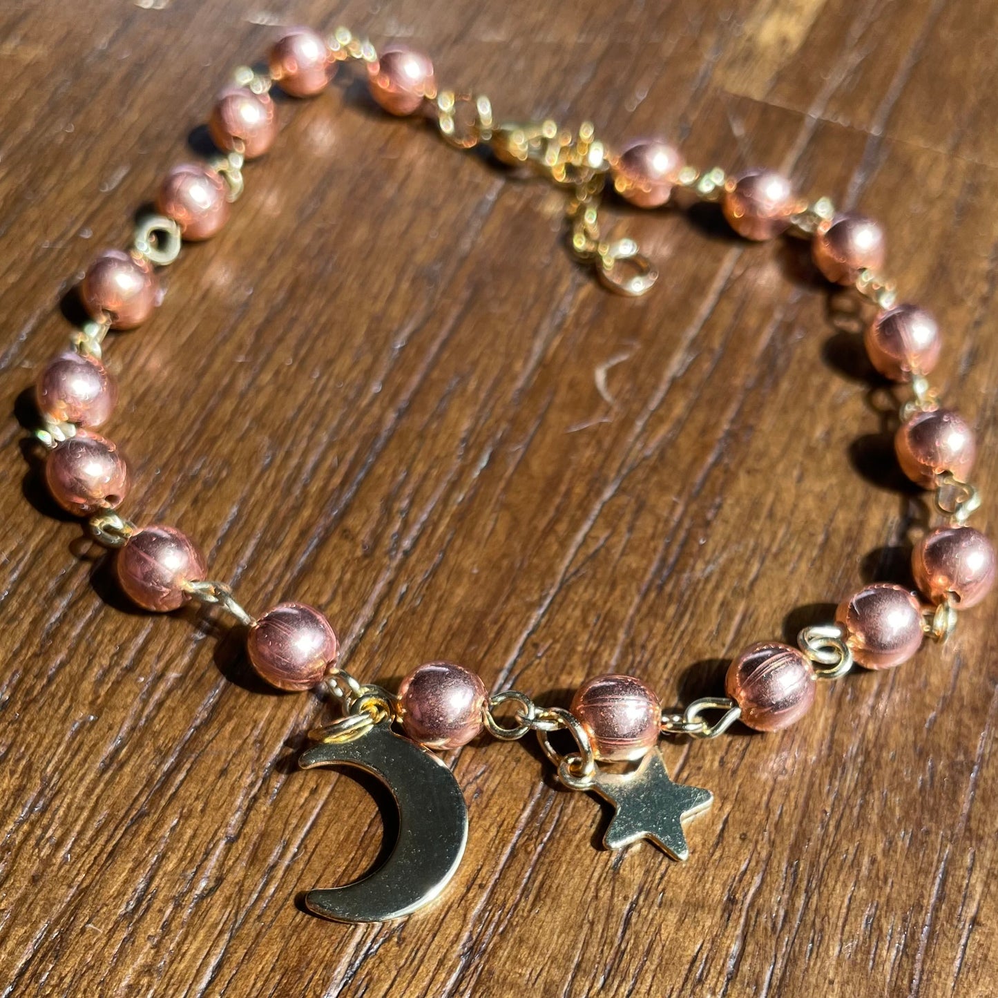 Copper anklet