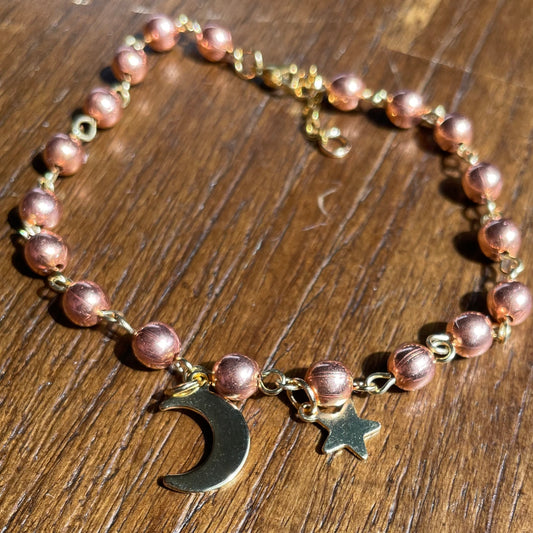 Copper anklet