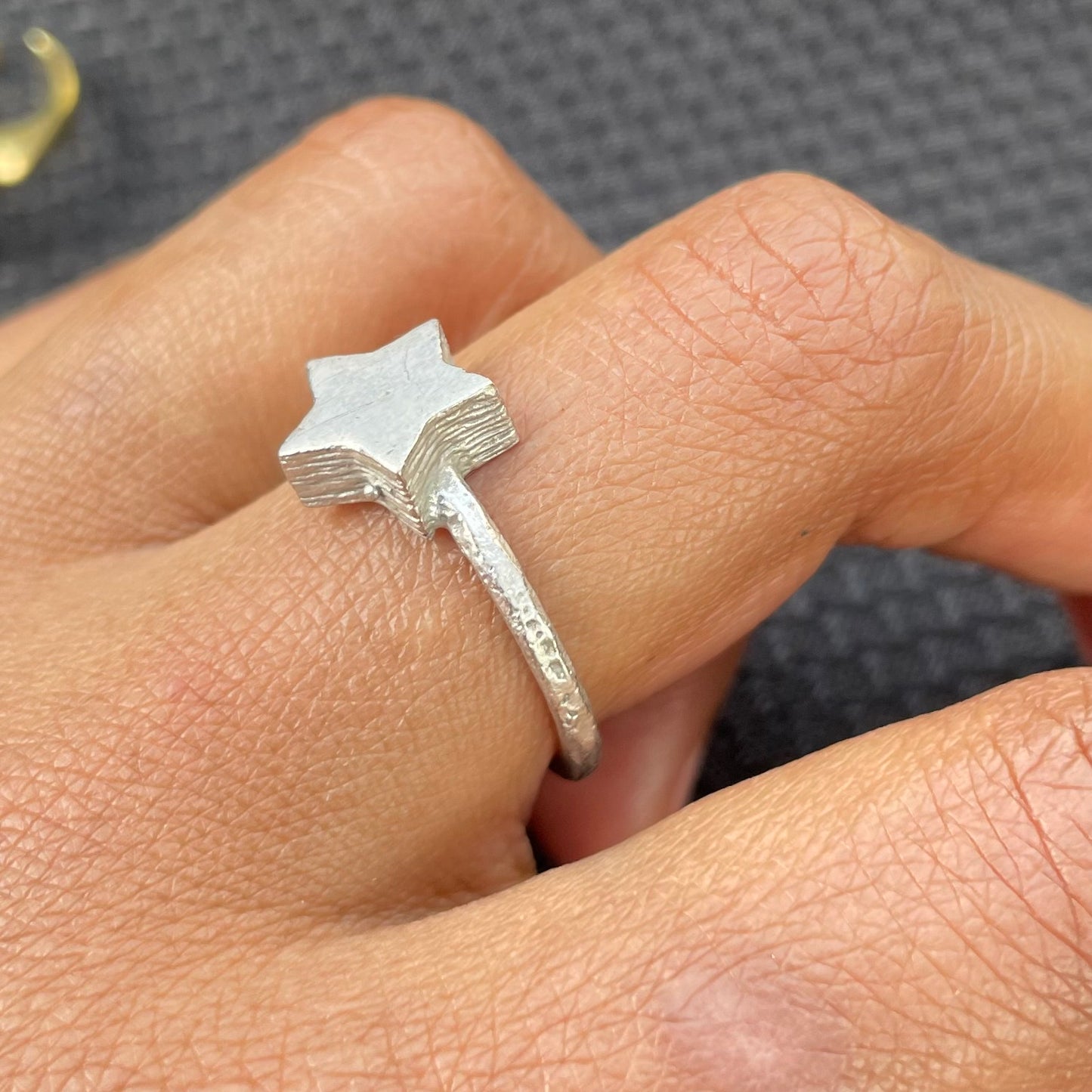The Star, Star Ring (antique silver)