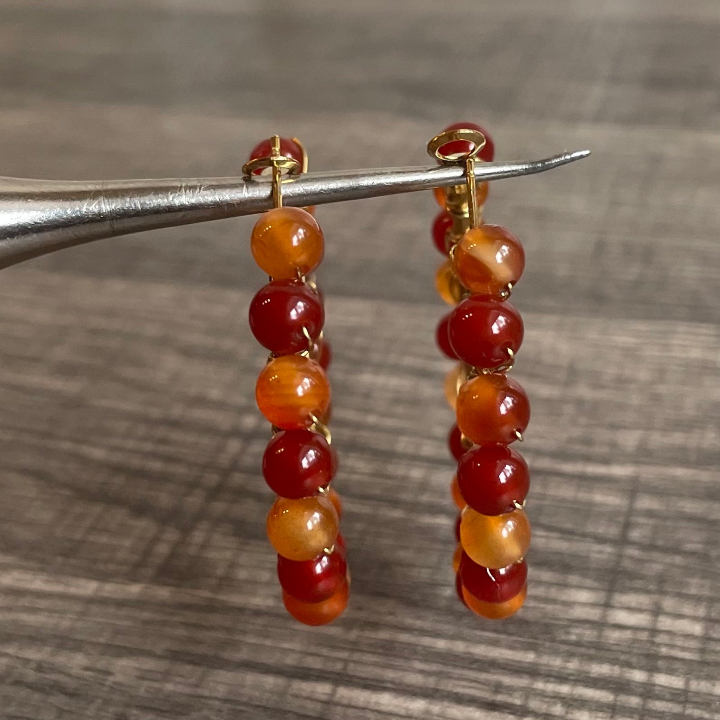 Carnelian Hoops