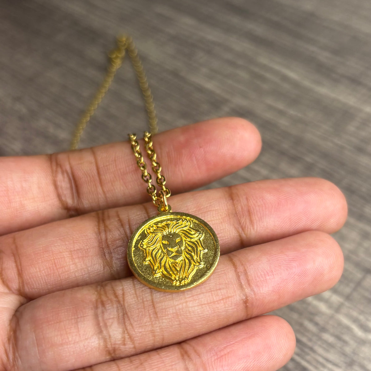 Lion raw brass
