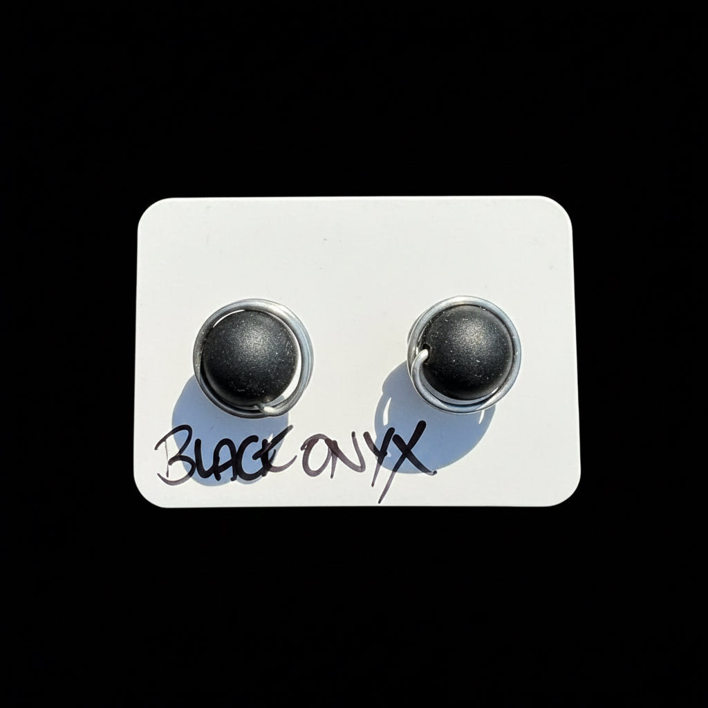 Matted Black Onyx 8mm