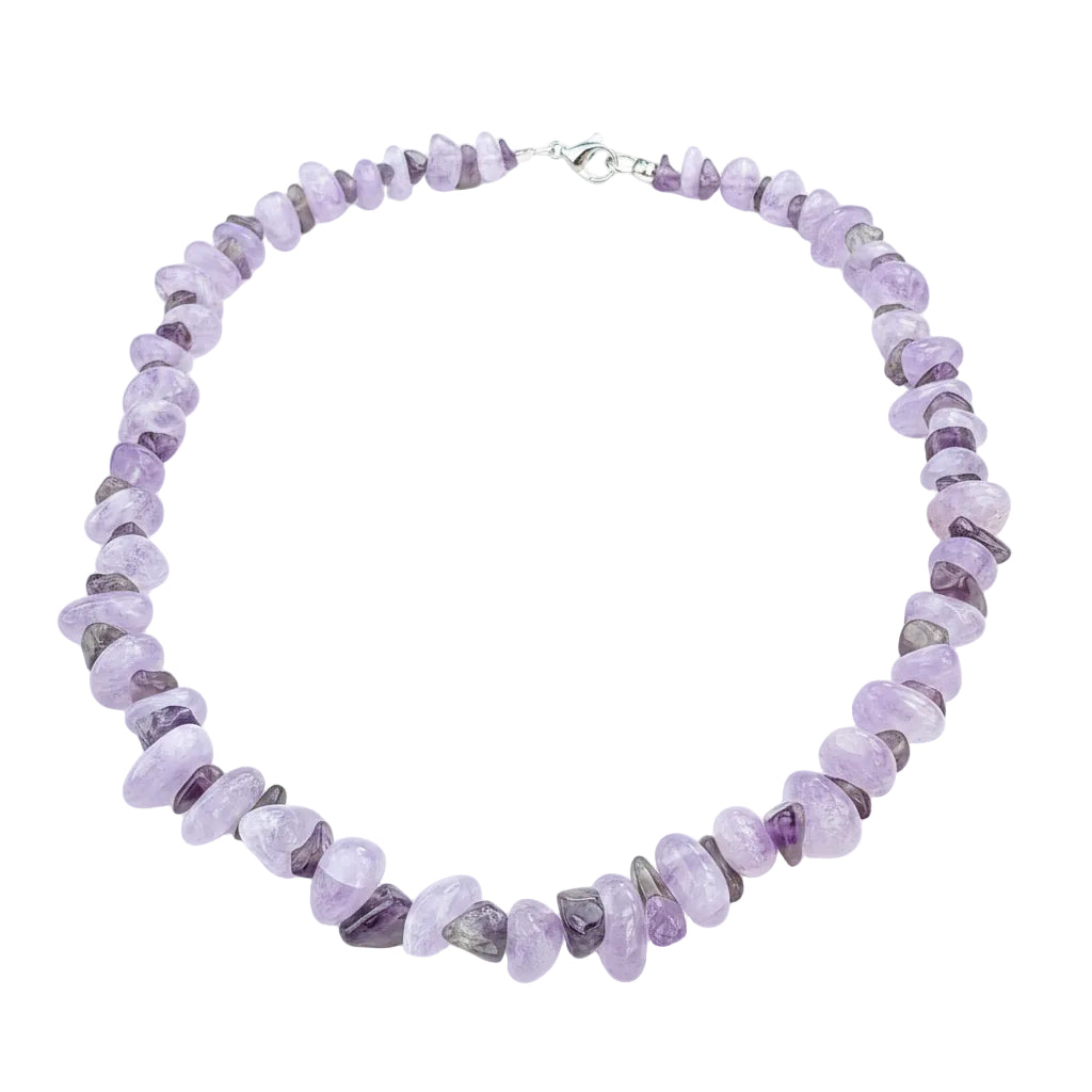 Amethyst chunk 18 inch necklace