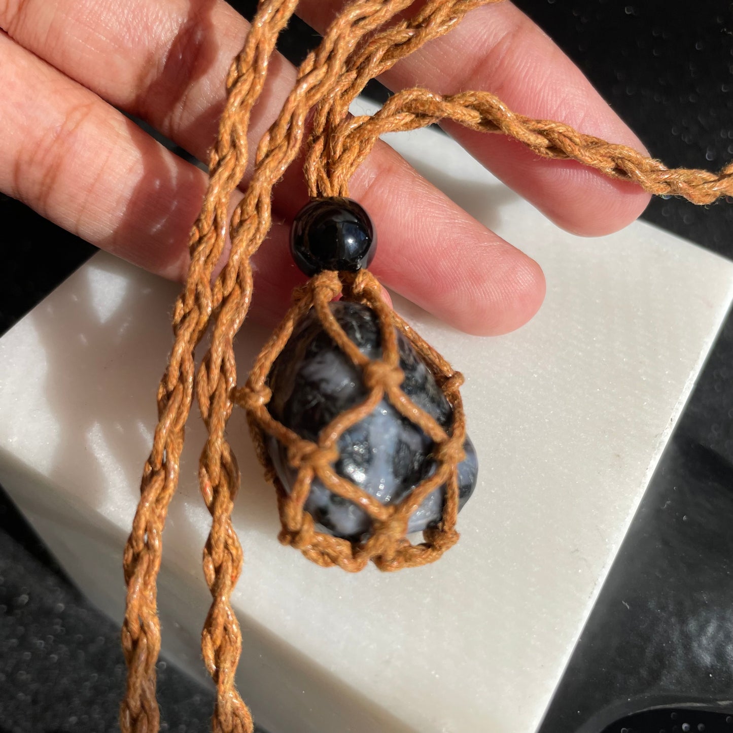 Merlinite Rope Necklace