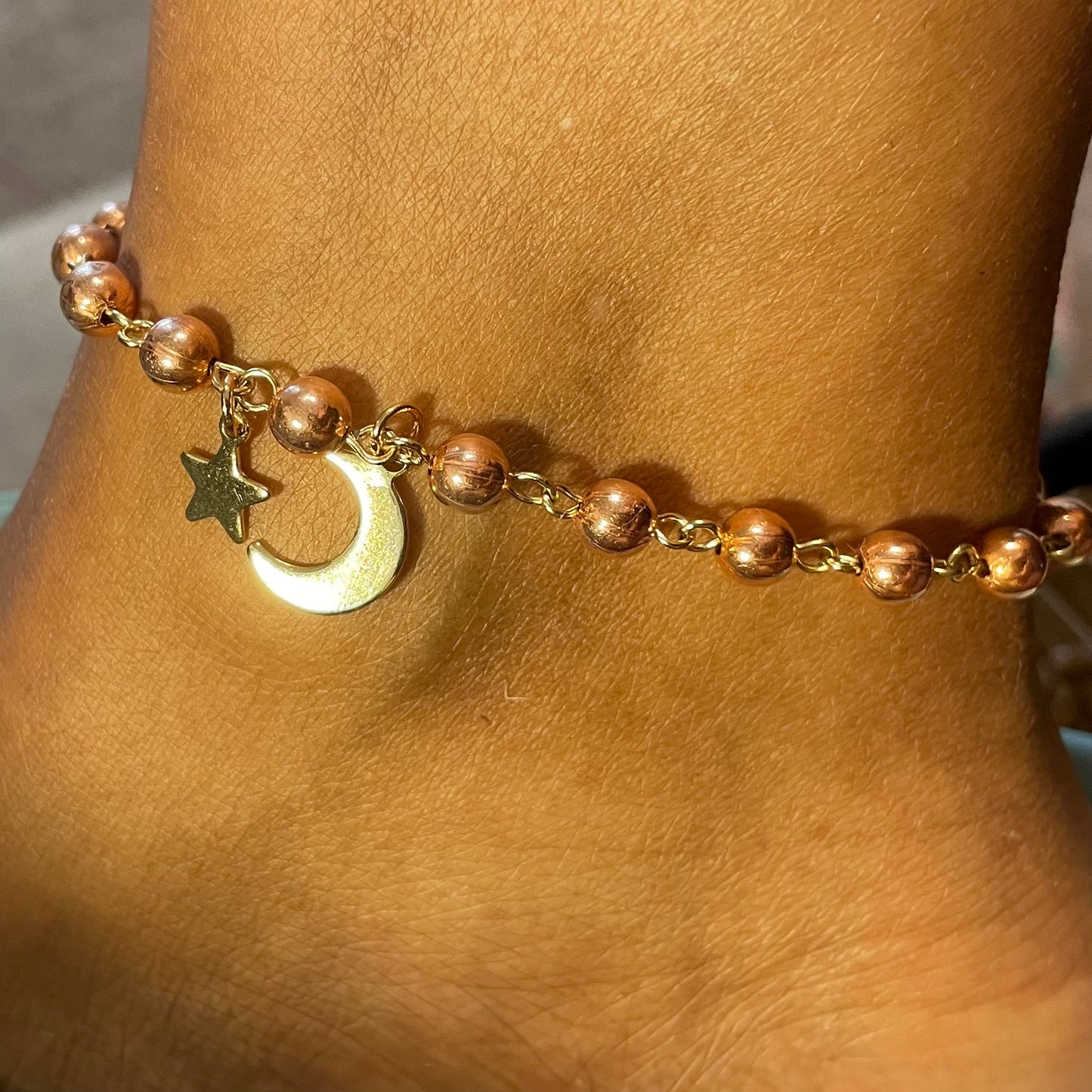 Copper anklet
