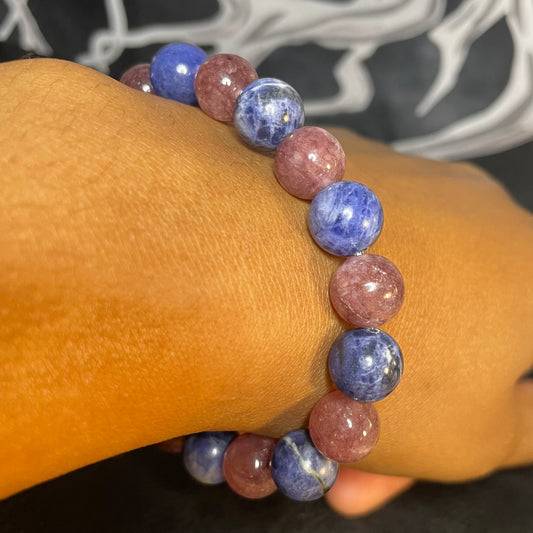 Sodalite + Lepidolite 10mm