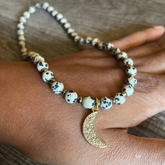 Dalmatian Jasper + Moon