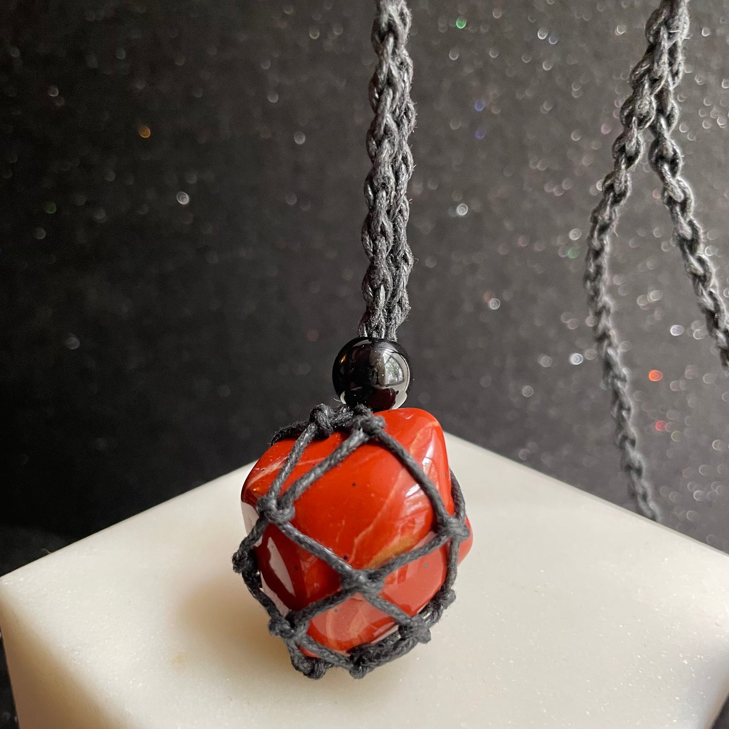 Red Jasper Rope Necklace