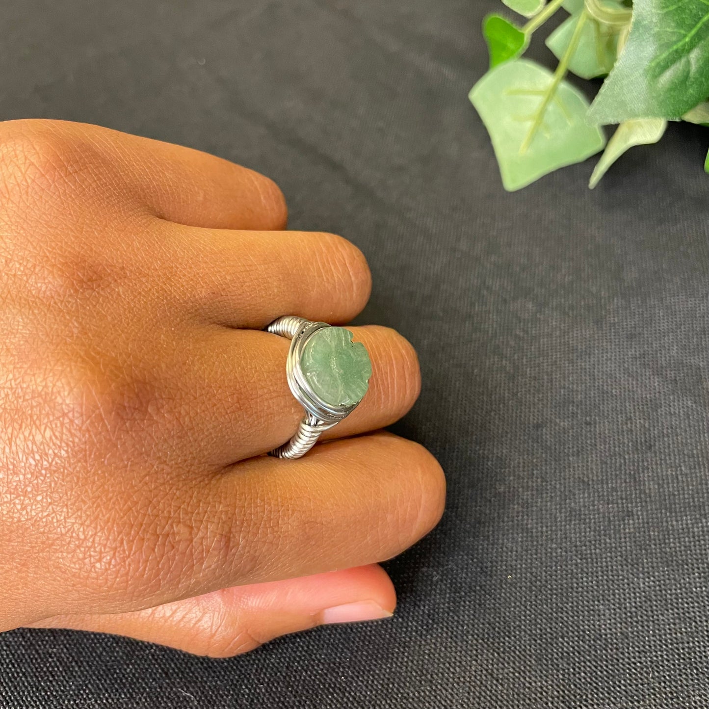 Aventurine ring