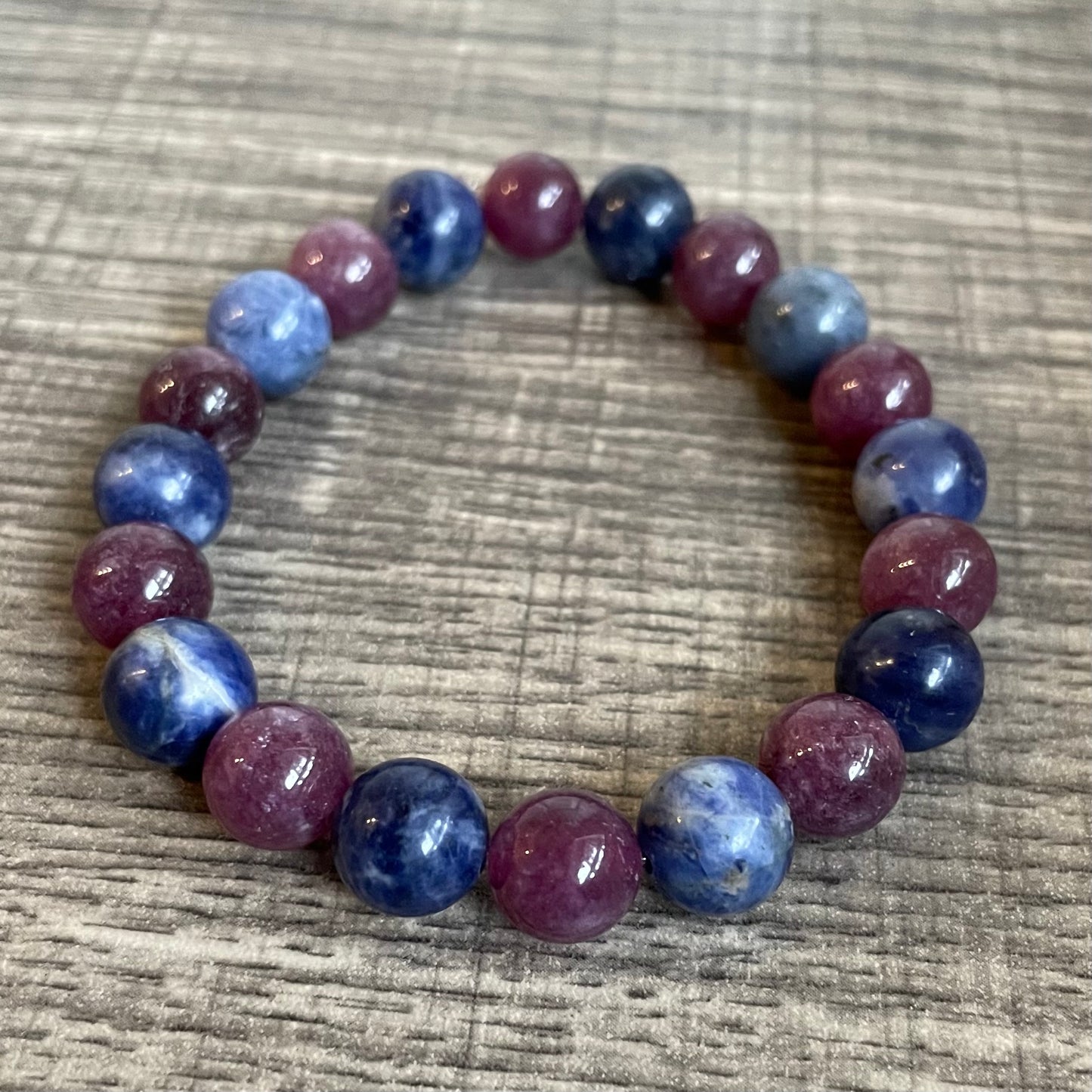 Sodalite + Lepidolite 10mm