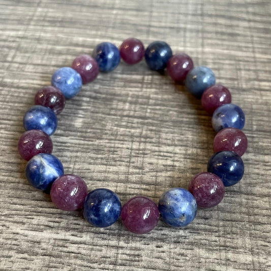 Sodalite + Lepidolite 10mm