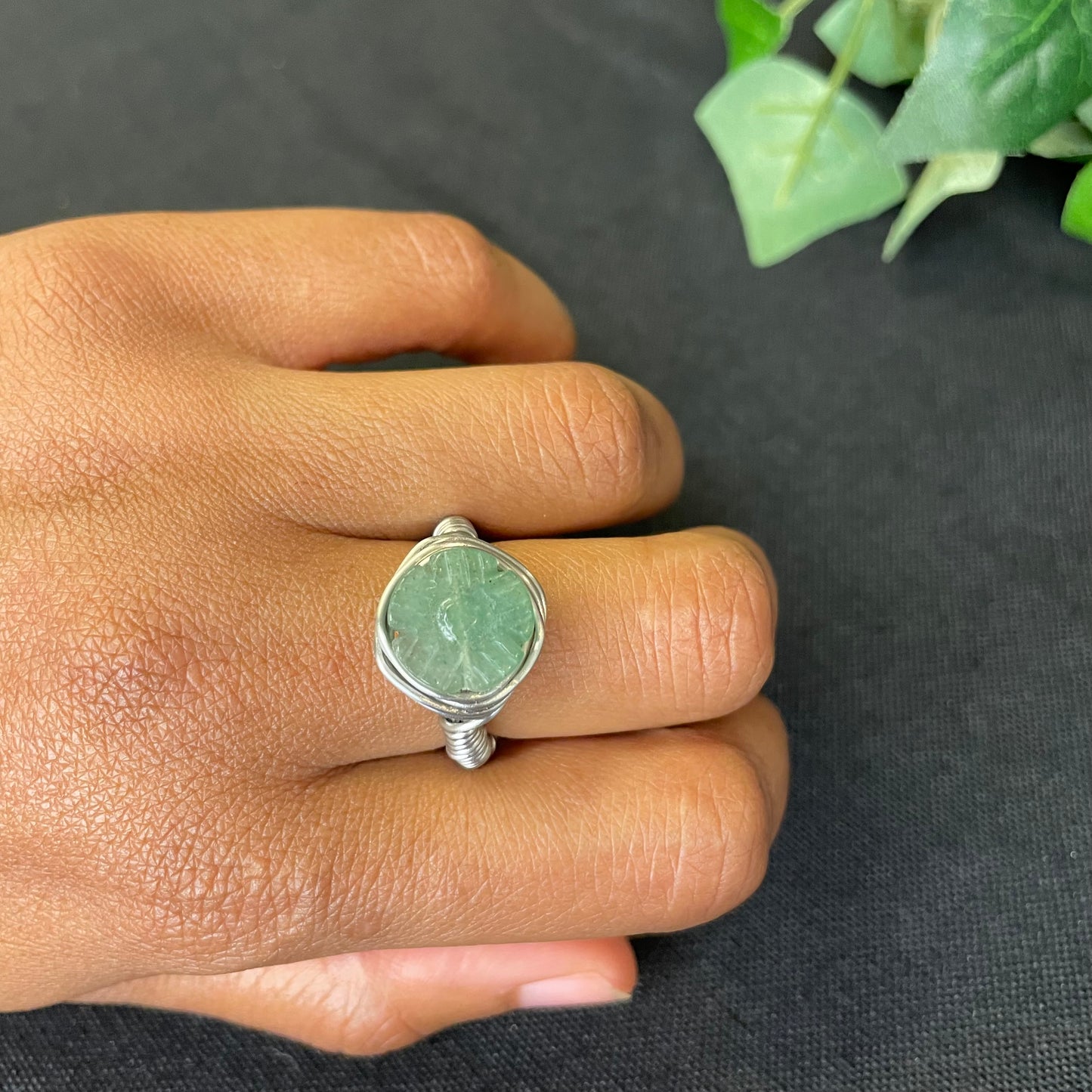 Aventurine ring