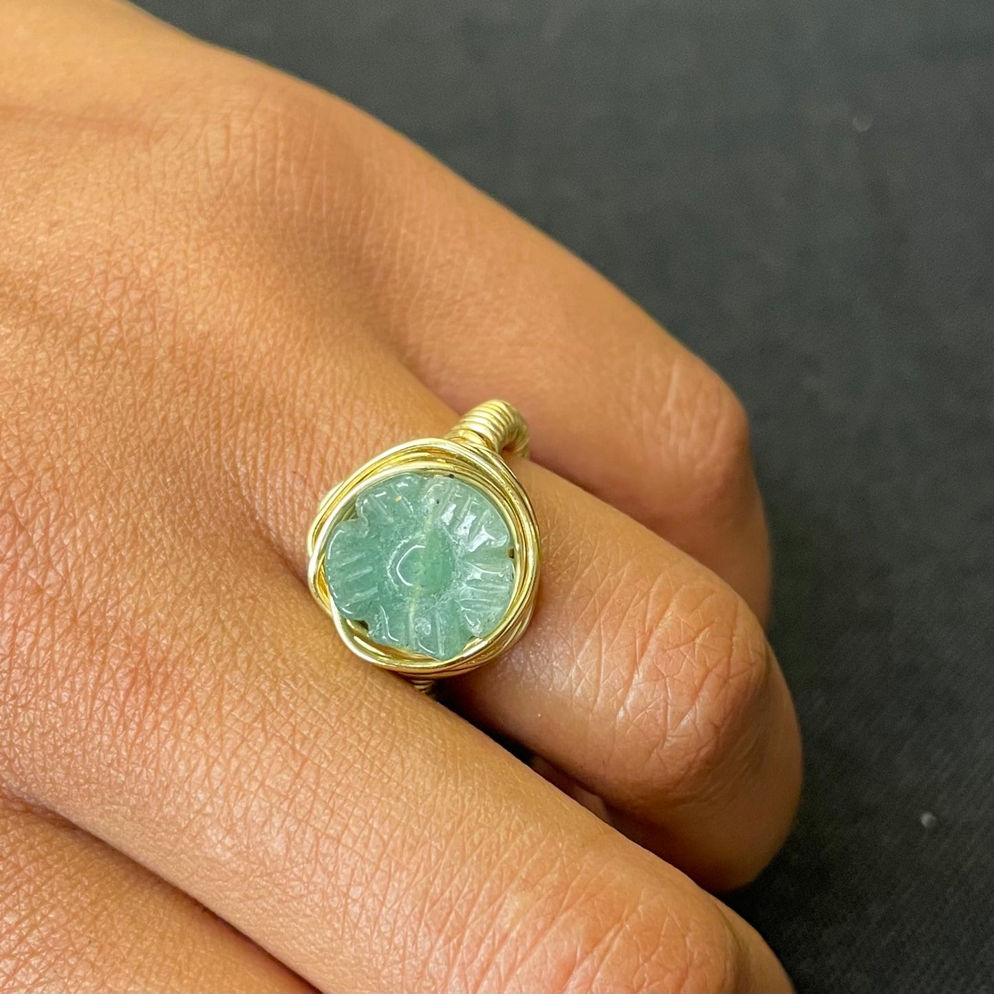 Aventurine ring