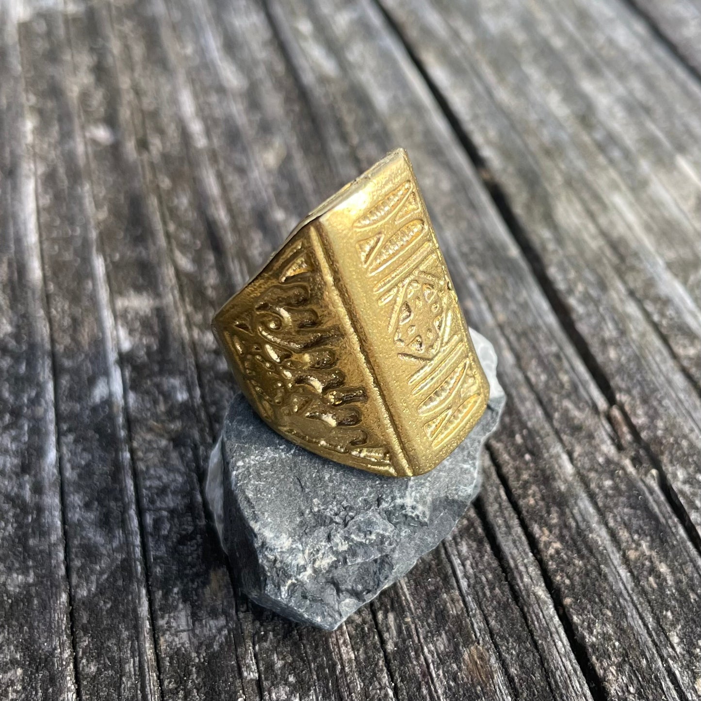 Trimble square brass adjustable ring