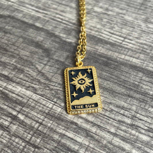 Sun Tarot Card (black)