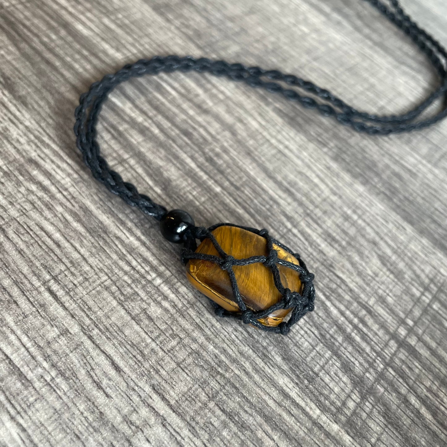 Tigers Eye Rope (lighter) Necklace